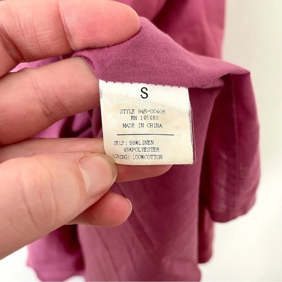 Anthropologie Mo:Vint Linen Blend Slip Dress - Picture 5 of 6